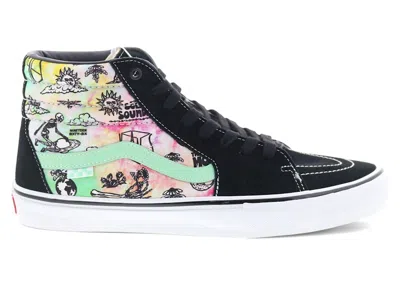 Pre-owned Vans Men's  Skate Sk8hi Shroom Doom Sneakers In Black/green