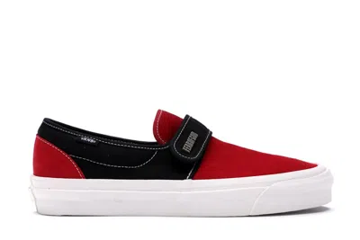 Pre-owned Vans Men's  Slipon 47 V Dx Fear Of God Sneakers In Red/black/suede In Multi