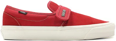 Pre-owned Vans Men's  Slipon 47 V Dx Fear Of God Sneakers In Red/suede