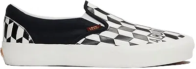 Pre-owned Vans Men's  Slipon Baracuta Sneakers In Black/checkerboard In Multi