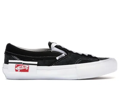 Pre-owned Vans Men's  Slipon Deconstructed Sneakers In Black