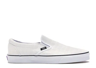Pre-owned Vans Men's  Slipon Ghostly Sneakers In White/black