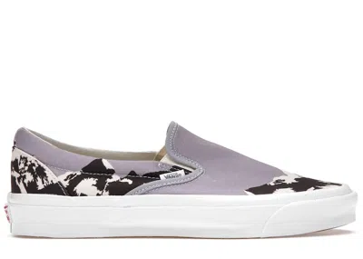 Pre-owned Vans Men's  Slipon Kith 10th Anniversary Sneakers In Mountain Range In Gray