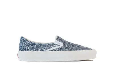 Pre-owned Vans Men's  Slipon Kith 10th Anniversary Sneakers In Paisley/gibralter Sea