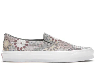 Pre-owned Vans Men's  Slipon Kith 10th Anniversary Sneakers In Tile In Multi