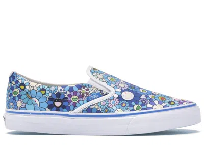 Pre-owned Vans Men's  Slipon Lx Murakami Flower Sneakers In Blue