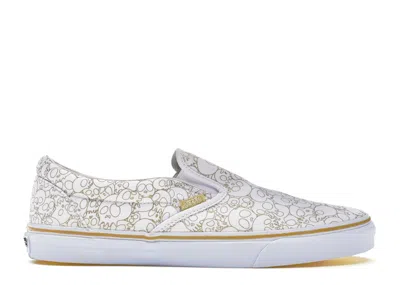 Pre-owned Vans Men's  Slipon Lx Murakami Gold Skull Sneakers In Gold Line