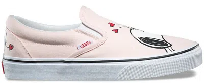 Pre-owned Vans Men's  Slipon Peanuts Sneakers In Smack/pearl In White