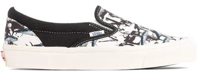 Pre-owned Vans Men's  Slipon Ralph Steadman Fish Sneakers In True White/black
