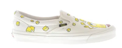 Pre-owned Vans Men's  Slipon Spongebob Yellow Sneakers In Checkerboard Block