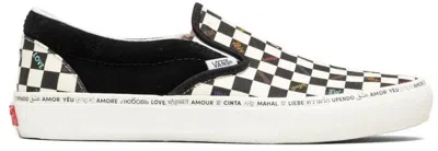 Pre-owned Vans Men's  Slipon Vault Love Sneakers In Checkerboard
