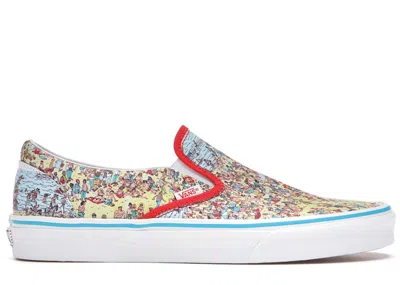 Pre-owned Vans Men's  Slipon Wheres Waldo Sneakers In Find Steve/beach