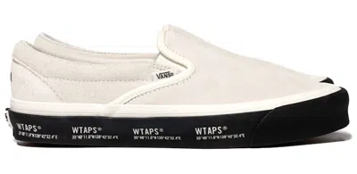 Pre-owned Vans Men's  Slipon Wtaps Sneakers In White/black