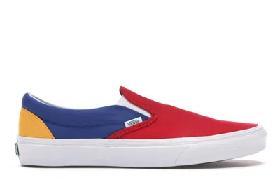 Pre-owned Vans Men's  Slipon Yacht Club Sneakers In Red/blue/yellow In Multi