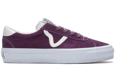 Pre-owned Vans Men's  Sport 73 Lx Pig Suede Wine Sneakers In Wine Purple
