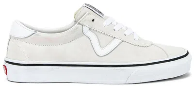 Pre-owned Vans Men's  Sport Suede Sneakers In White
