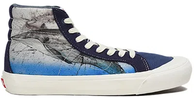 Pre-owned Vans Men's  Style 138 Ralph Steadman Whale Sneakers In Blue