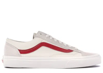 Pre-owned Vans Men's  Style 36 Sneakers In Marshmallow/racing Red