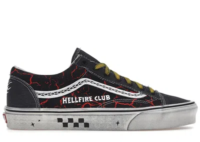 Pre-owned Vans Men's  Style 36 Stranger Things Sneakers In Black/red/yellow