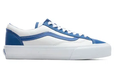 Pre-owned Vans Men's  Style 36 Vlt Lx White Sneakers In Nautical Blue/true White In Multi