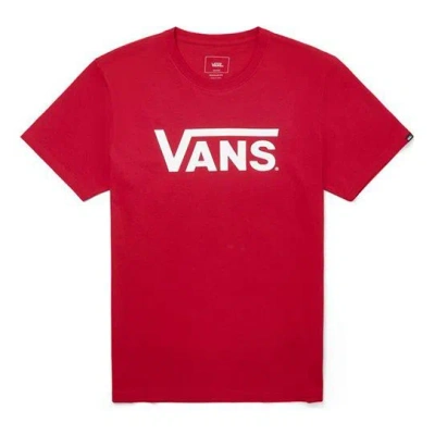 Vans Men's  Tee Attack Classic Logo Short Sleeve Casual Red