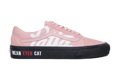 Pre-owned Vans Men's  Ua Old Skool Vlt Lx Patta Mean Eyed Cat Sneakers In Silver Pink/black