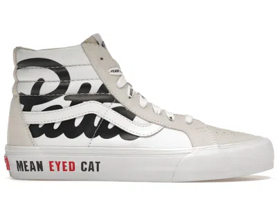 Pre-owned Vans Men's  Ua Sk8hi Reissue Vlt Lx Patta Mean Eyed Cat Sneakers In White
