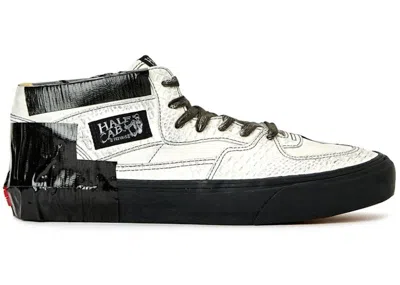 Pre-owned Vans Men's  Vault Half Cab Ef Lx Duct Tape Sneakers In Marshmallow