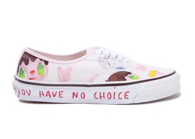 Pre-owned Vans Men's  Vault Og Authentic Javier Calleja Sneakers In Potting Soil/blushing Bride In Multi