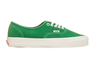 Pre-owned Vans Men's  Vault Og Authentic Lx Suede Sneakers In Green/white