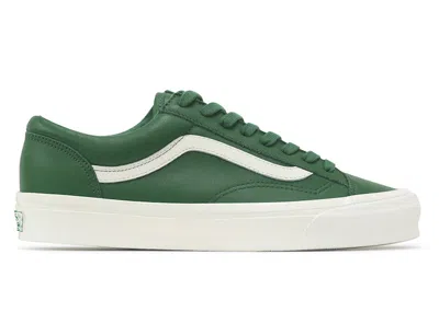 Pre-owned Vans Men's  Vault Og Style 36 Museum Of Peace & Quiet Sneakers In Green/white