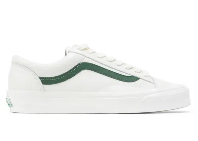 Pre-owned Vans Men's  Vault Og Style 36 Museum Of Peace & Quiet Sneakers In White/green
