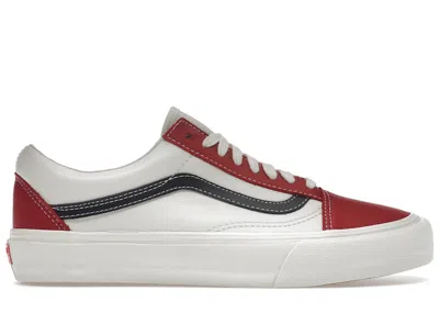 Pre-owned Vans Men's  Vault Old Skool Vlt Lx Sneakers In Marshmallow/chili Pepper In Multi