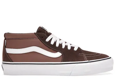 Pre-owned Vans Men's  Vault Sk8mid Lx Jjjjound Sneakers In Brown/white
