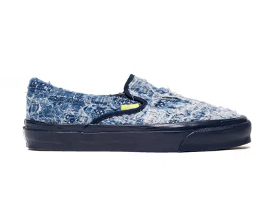 Pre-owned Vans Men's  Vault Slipon Lx Fdmtl (2021) Sneakers In Indigo/distressed In Purple