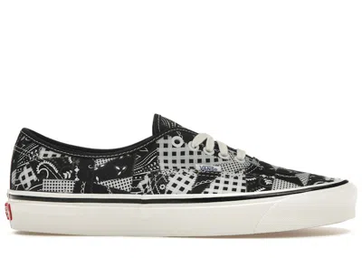 Pre-owned Vans Men's  Vault Ua Authentic 44 Dx Wp Paisley Sneakers In Black/white