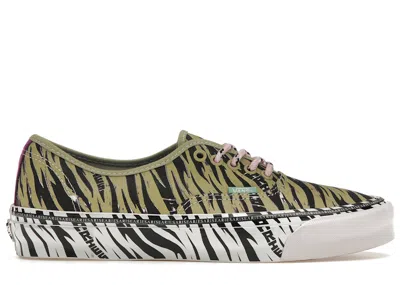 Pre-owned Vans Men's  Vault Ua Og Authentic Lx Aries Sneakers In Tiger/muted/olive In Brown