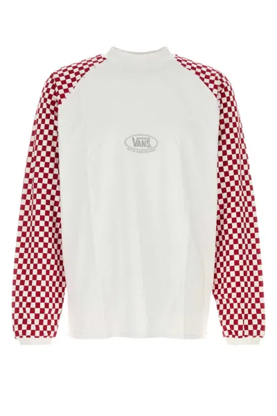 VANS VANS MEN'S WHITE COTTON T-SHIRT