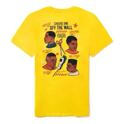 Vans Michael Pevory Retro Printing Short Sleeve Couple Style Yellow