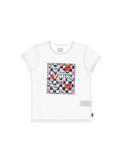 Vans Mini Candy Hearts Graphic Tee For Teens In White