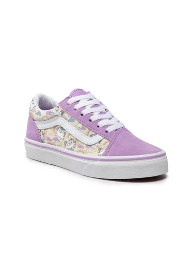 Vans Mini Classic Skate Sneakers For Girls In Lilac