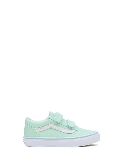 Vans Mini Glitter Paint Sneakers For Kids In Baby Blue
