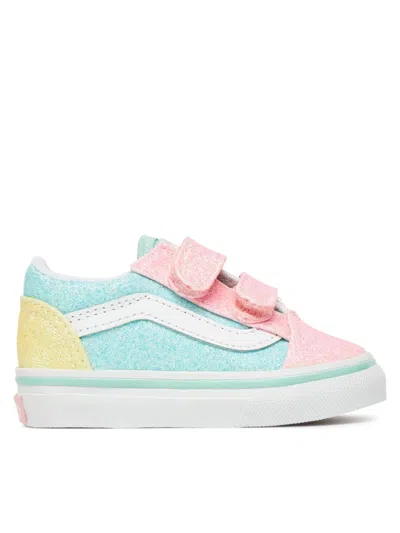 Vans Mini Glitter Sneakers For Girls In Multicolour