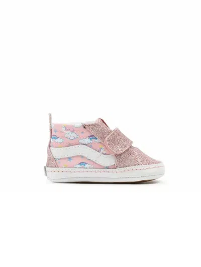 Vans Mini High-top Sneakers For Baby Girls In Pink