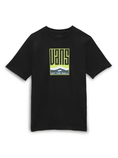 Vans Mini Maze Graphic T-shirt For Boys In Black
