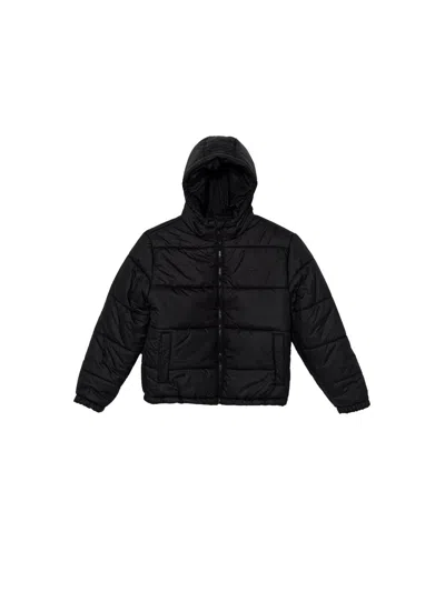 Vans Mini Puffer Jacket For Kids In Black