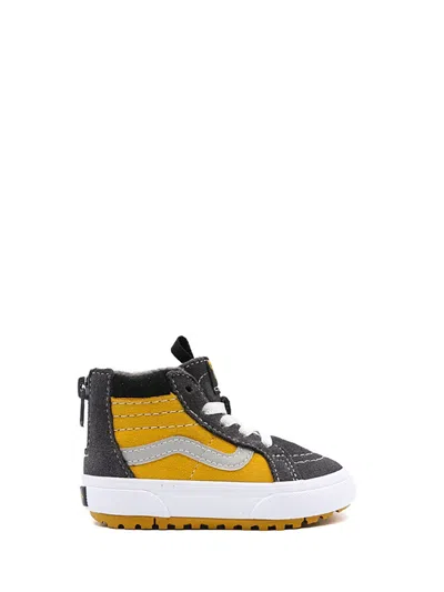 Vans Mini Suede High-top Sneakers For Kids In Yellow