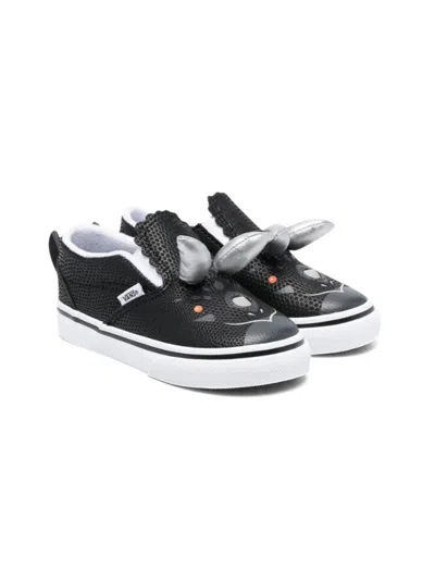 Vans Mini Triceratops Slip-on Sneakers For Kids In Black