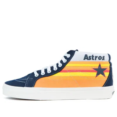 Vans Mlb X Sk8-mid Reissue Astros 'blue Yellow'