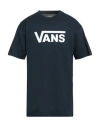 Vans Mn  Classic Man T-shirt Navy Size L Cotton In Blue